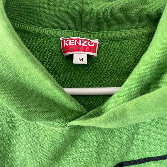 Kenzo Paris Rare Let's go to Paris Hoodie Size M Green - Picture 4 of 6